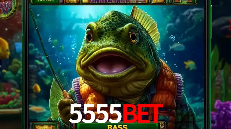 Personagem de peixe pescador do popular jogo de slot com tema de pescaria, uma das emocionantes opções de caça-níqueis para jogar e ganhar no cassino 5555BET.